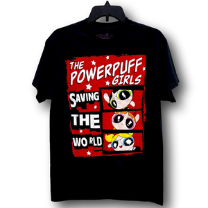 The Powerpuff Girls Save The World Graphic T-Shirt - Size Medium - NWT